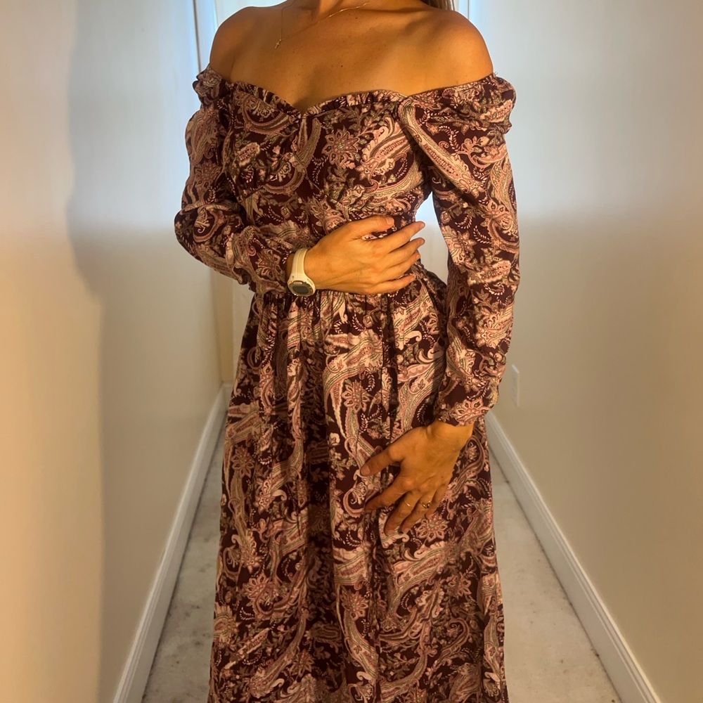 Vintage Style Paisley Dress